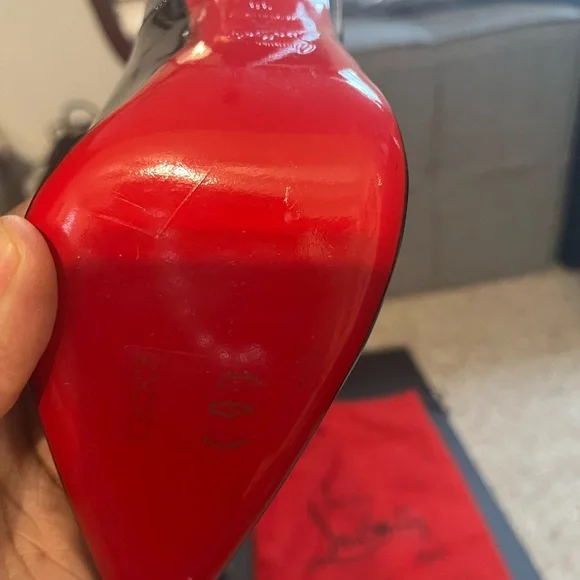 Black red bottoms in original box with box bag included. Like new. - Picture 9 of 9